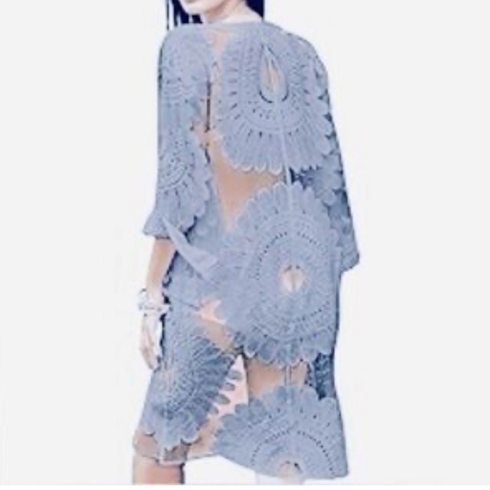 Rebellion Blue Lace Cover Up